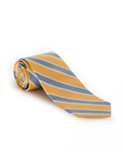 Yellow, Blue and White Stripe Heritage Best of Class Tie | Spring/Summer Collection | Sam's Tailoring Fine Men Clothing