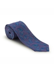 Lavender and Blue Paisley Sudbury 7 Fold Tie | Seven Fold Fall Ties Collection | Sam's Tailoring Fine Men Clothing