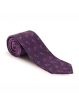 Wine & Blue Yarn Dyed Overprint Seven Fold Tie | Seven Fold Fall Ties Collection | Sam's Tailoring Fine Men Clothing