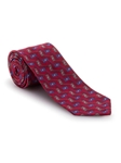 Red, Blue and Grey Geometric Seven Fold Tie | Seven Fold Fall Ties Collection | Sam's Tailoring Fine Men Clothing