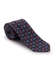 Black, Sky and Pink Geometric Pebble Beach 7 Fold Tie | Seven Fold Fall Ties Collection | Sam's Tailoring Fine Men Clothing