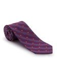 Fuchsia, Blue and Gold Geometric Seven Fold Tie | Seven Fold Fall Ties Collection | Sam's Tailoring Fine Men Clothing