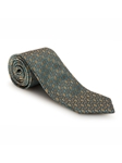 Green and Gold Geometric Lucia Highlands Estate Tie | Robert Talbott Estate Ties Collection | Sam's Tailoring