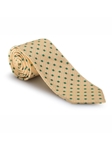 Gold with Green Dots Carrara Marble Estate Tie | Robert Talbott Estate Ties Collection | Sam's Tailoring
