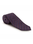 Purple with Navy and Blue Squares Presido Estate Tie | Robert Talbott Estate Ties Collection | Sam's Tailoring