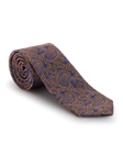 Blue & Orange Paisley Post Ranch Estate Tie | Robert Talbott Estate Ties Collection | Sam's Tailoring