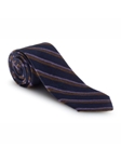Navy, Blue and Lavender Stripe Estate Tie | Robert Talbott Estate Ties Collection | Sam's Tailoring