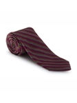 Beet, Brown and Sky Stripe Estate Tie | Robert Talbott Estate Ties Collection | Sam's Tailoring
