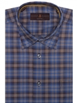 Blue and Brown Plaid Anderson II Classic Sport Shirt | Robert Talbott Sport Shirts Collection  | Sam's Tailoring Fine Men Clothing