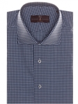 Navy and Cielo Twill Check Estate Classic Dress Shirt | Robert Talbott Fall Dress Shirts | Sam's Tailoring Fine Men Clothing