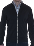 Black Perkins Full Zip Long Sleeve Knit Sweater | Robert Talbott Fall 2017 Collection | Sam's Tailoring Fine Mens Clothing