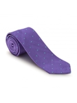 Purple With Blue Dots British Mogador Seven Fold Tie | 7 Fold Ties Collection | Sam's Tailoring Fine Men Clothing