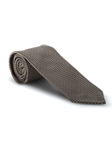 Tan, Brown & Sky Dots Sudbury Seven Fold Tie | 7 Fold Ties Collection | Sam's Tailoring Fine Men Clothing