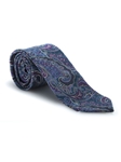 Green, Lavender & Blue Paisley Sudbury 7 Fold Tie | 7 Fold Ties Collection | Sam's Tailoring Fine Men Clothing