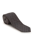 Grey, Black & Red Floral Pebble Beach 7 Fold Tie | 7 Fold Ties Collection | Sam's Tailoring Fine Men Clothing
