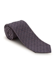 Black, Grey and Purple Floral Pebble Beach 7 Fold Tie | 7 Fold Ties Collection | Sam's Tailoring Fine Men Clothing