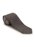 Taupe and Teal Geometric Pebble Beach 7 Fold Tie | 7 Fold Ties Collection | Sam's Tailoring Fine Men Clothing