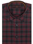 Red, Navy, Yellow and Green Plaid Classic Sport Shirt | Robert Talbott Sport Shirts Collection  | Sam's Tailoring Fine Men Clothing