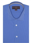 Blue and Sky Stripe Crespi IV Tailored Sport Shirt | Robert Talbott Sport Shirts Collection  | Sam's Tailoring Fine Men Clothing