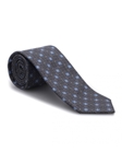 Black, Sky & White Carmel Print Best of Class Tie | Best of Class Ties Collection | Sam's Tailoring Fine Men Clothing