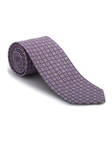 Violet, White & Blue Carmel Print Best of Class Tie | Best of Class Ties Collection | Sam's Tailoring Fine Men Clothing