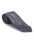 Grey and Navy Paisley Venture Best of Class Tie | Best of Class Ties Collection | Sam's Tailoring Fine Men Clothing