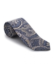 Blue, Brown & White Carmel Print Best of Class Tie | Best of Class Ties Collection | Sam's Tailoring Fine Men Clothing