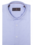 Sky Solid Textured Tailored Fit Estate Dress Shirt | Robert Talbott Dress Shirts Collection | Sam's Tailoring Fine Men Clothing