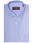 Sky and White Check Estate Sutter Classic Dress Shirt | Robert Talbott Dress Shirts Collection | Sam's Tailoring Fine Men Clothing