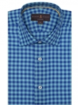 Turquoise & Blue Crespi IV Tailored Sport Shirt | Sport Shirts Collection | Sams Tailoring Fine Men Clothing