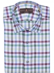 Green, Wine & White Crespi IV Tailored Sport Shirt | Sport Shirts Collection | Sams Tailoring Fine Men Clothing