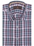 Lavender, Wine & White Plaid Tailored Sport Shirt | Sport Shirts Collection | Sams Tailoring Fine Men Clothing