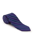 Violet and Navy Stripe RT Studio Tie | Robert Talbott Ties | Sam's Tailoring Fine Men Clothing