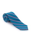 White and Blue Stripe RT Cooper Tie | Robert Talbott Ties | Sam's Tailoring Fine Men Clothing