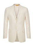 Ivory Side Vents American Silk Jacket | Hickey Freeman Men's Collection | Sam's Tailoring Fine Men Clothing
