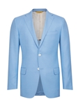 Light Blue Side Vents American Silk Jacket | Hickey Freeman Men's Collection | Sam's Tailoring Fine Men Clothing