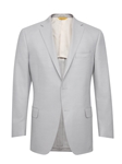 Light Grey Side Vents American Silk Jacket | Hickey Freeman Men's Collection | Sam's Tailoring Fine Men Clothing