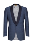 Slate Blue Shawl Collar Formal Jacket | Hickey Freeman Men's Collection | Sam's Tailoring Fine Men Clothing