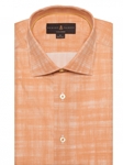Orange/White Crespi IV Tailored Fit Sport Shirt | Sport Shirts Collection | Sams Tailoring Fine Men Clothing