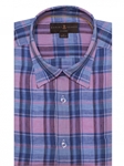 Pink, Blue & White Anderson II Classic Sport Shirt | Sport Shirts Collection | Sams Tailoring Fine Men Clothing