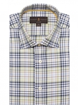 Navy, Green & White Plaid Crespi IV Tailored Sport Shirt | Sport Shirts Collection | Sams Tailoring Fine Men Clothing