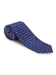 Blue & White Neat Carmel Print Best of Class Tie | Best of Class Ties Collection | Sam's Tailoring Fine Men Clothing