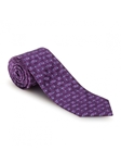 Violet & Blue Blue Neat Carmel Print Best of Class Tie | Best of Class Ties Collection | Sam's Tailoring Fine Men Clothing