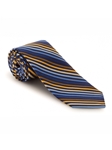 Brown, Blue & Yellow Stripe Academy Best of Class Tie | Best of Class Ties Collection | Sam's Tailoring Fine Men Clothing