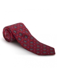 Red, Blue & Orange Carmel Print Best of Class Tie | Best of Class Ties Collection | Sam's Tailoring Fine Men Clothing