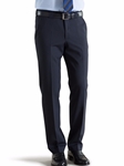 Navy Roma Regular Fit Fine Tropical Trouser | Meyer Trousers/Chinos |  Sam's Tailoring Fine Men Clothing