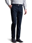 Navy Bonn Fairtrade Soft Cotton Chino | Meyer Trousers/Chinos |  Sam's Tailoring Fine Men Clothing