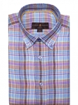 Blue and Pink Plaid Anderson II Classic Sport Shirt | Robert Talbott Fall Sport Shirts Collection  | Sam's Tailoring Fine Men Clothing