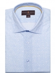 Sky Blue Foulard Print Crespi IV Tailored Sport Shirt | Robert Talbott Fall Sport Shirts Collection  | Sam's Tailoring Fine Men Clothing