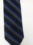 Navy, Blue and Tan Stripe Estate Tie | Estate Ties Collection | Sam's Tailoring Fine Men Clothing